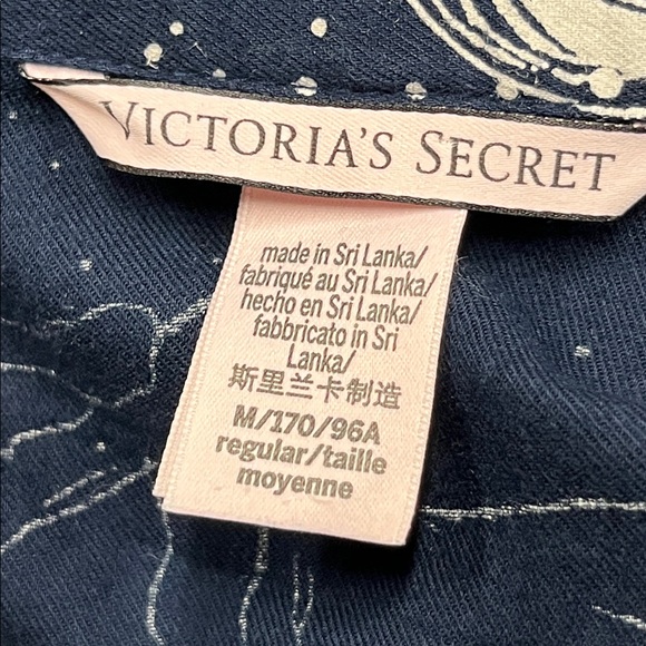 VICTORIA'S SECRET Navy/White Pegasus Print Pajama Loungewear Top/Pant Set SZ M - Picture 3 of 16